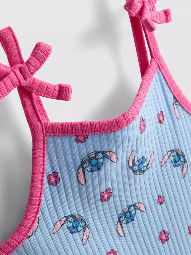 1,5–9 år | Disneys Stitch-romper med ribbade detaljer