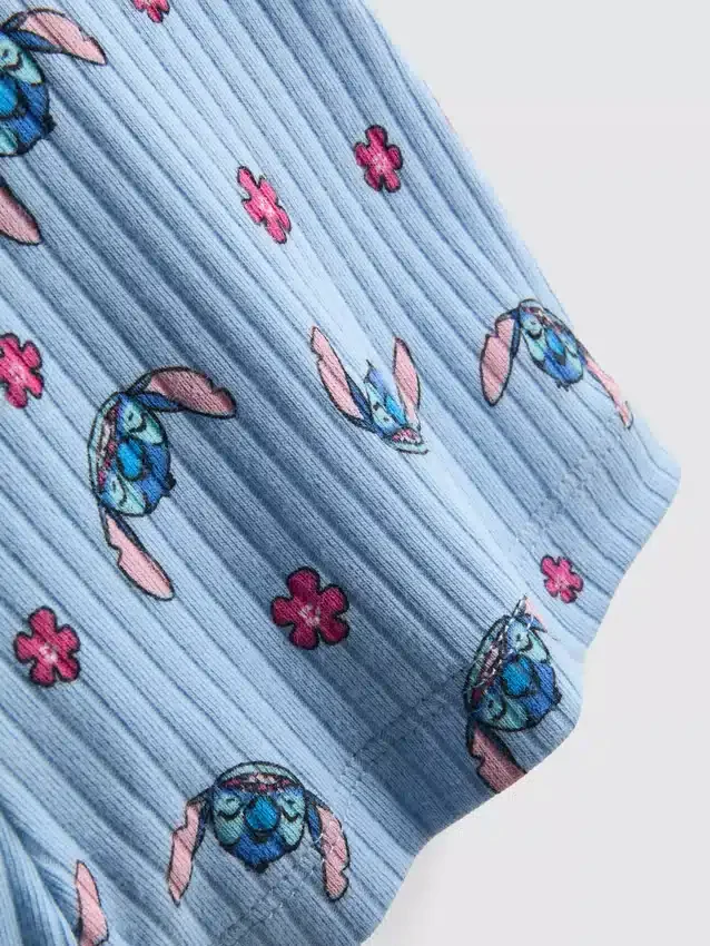1,5–9 år | Disneys Stitch-romper med ribbade detaljer