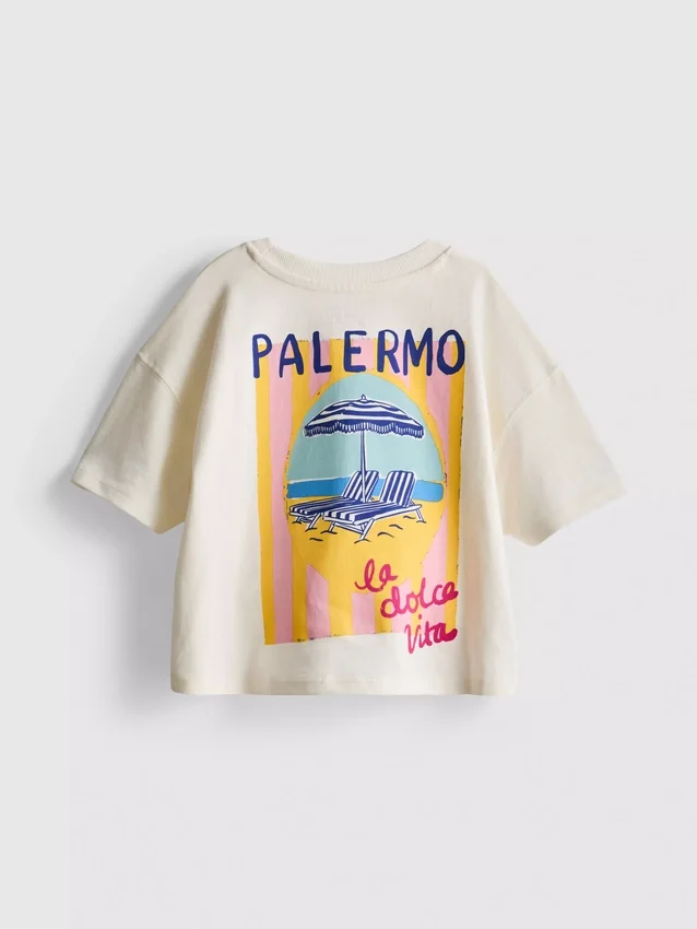 1,5–9 år | Palermo grafisk boxig T-shirt