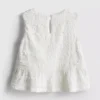 1,5–9 år | peplum-blus utan ärmar