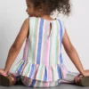 1,5–9 år | randig peplum-blus