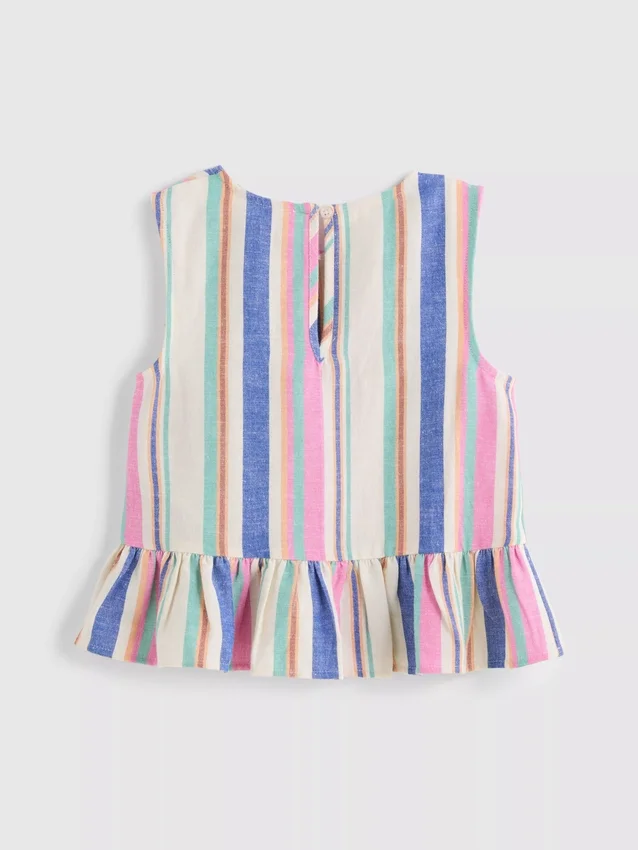 1,5–9 år | randig peplum-blus
