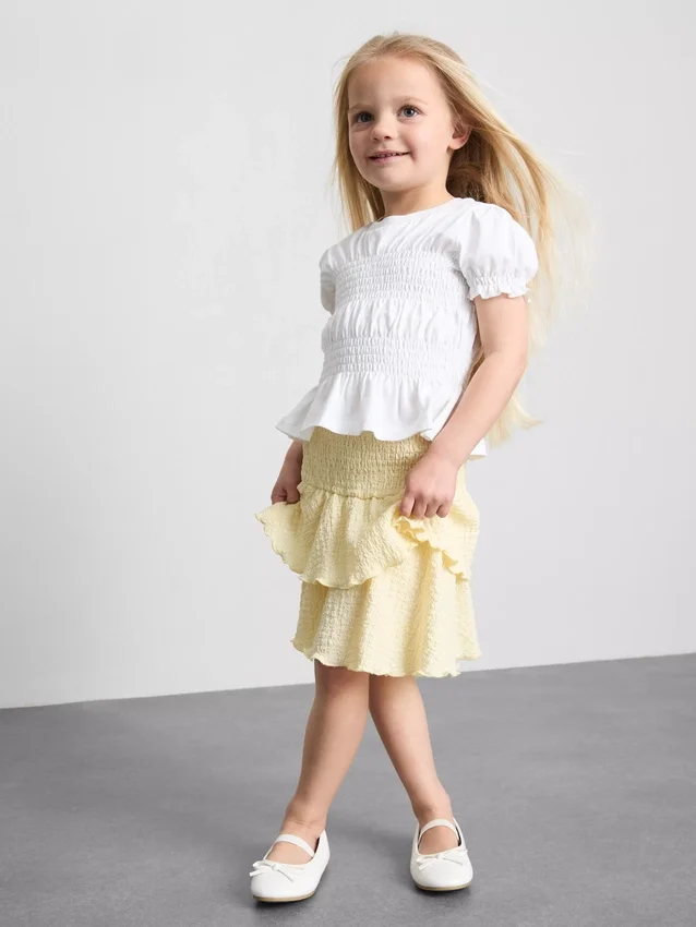 1,5–9 år | Rynkad peplum-top