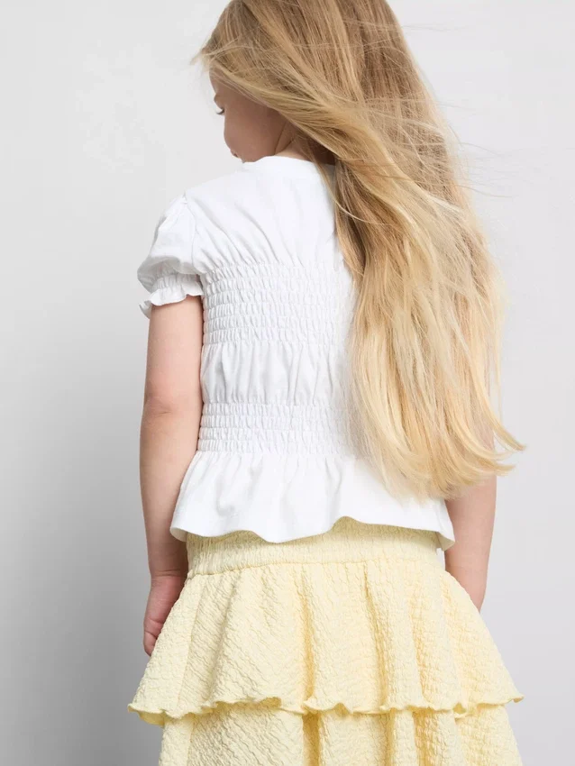 1,5–9 år | Rynkad peplum-top