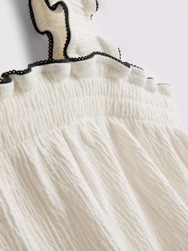 1,5–9 år | Set med blus och Shorts i skrynklig textur