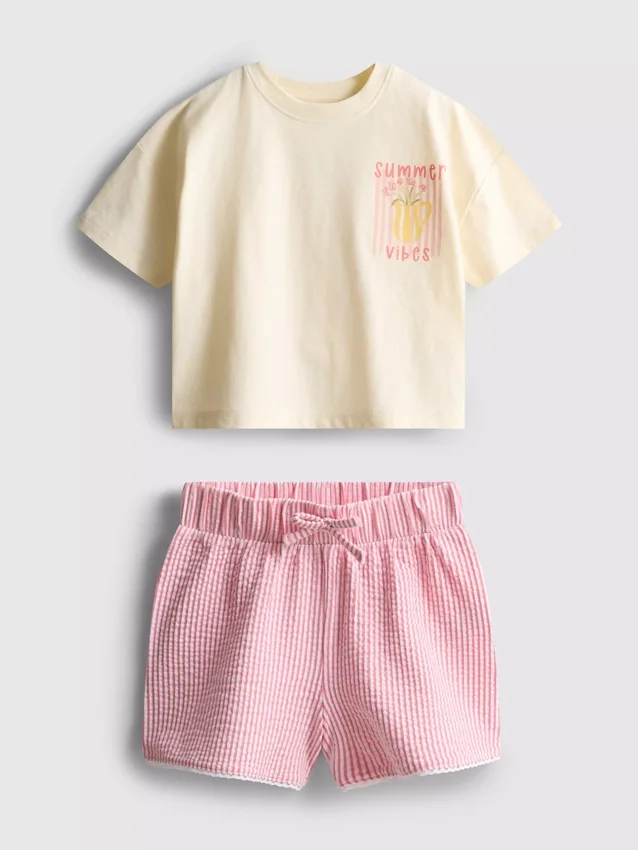 1,5–9 år | Set med boxig T-shirt och Shorts