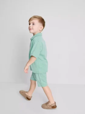 1,5–9 år | Set med randig skjorta och shorts