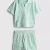 1,5–9 år | Set med randig skjorta och shorts