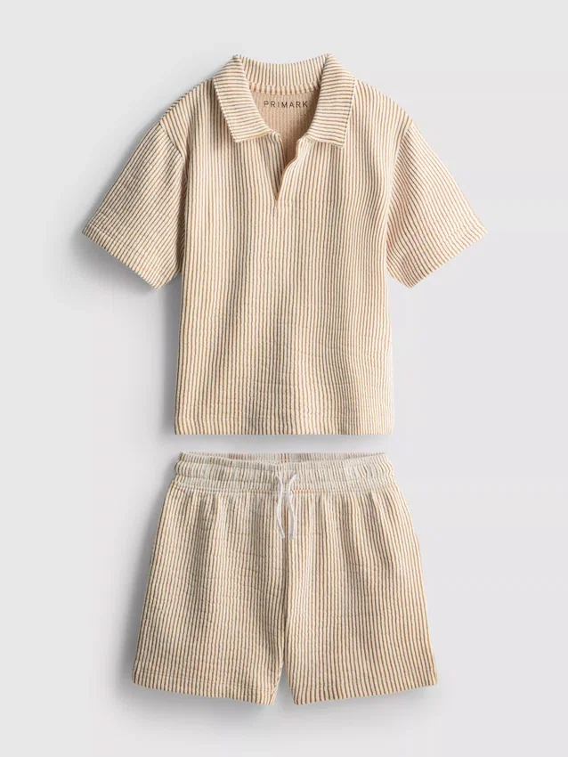 1,5–9 år | Set med randig skjorta och shorts
