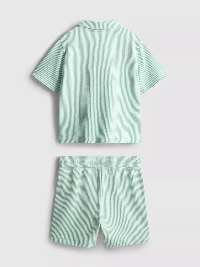 1,5–9 år | Set med randig skjorta och shorts