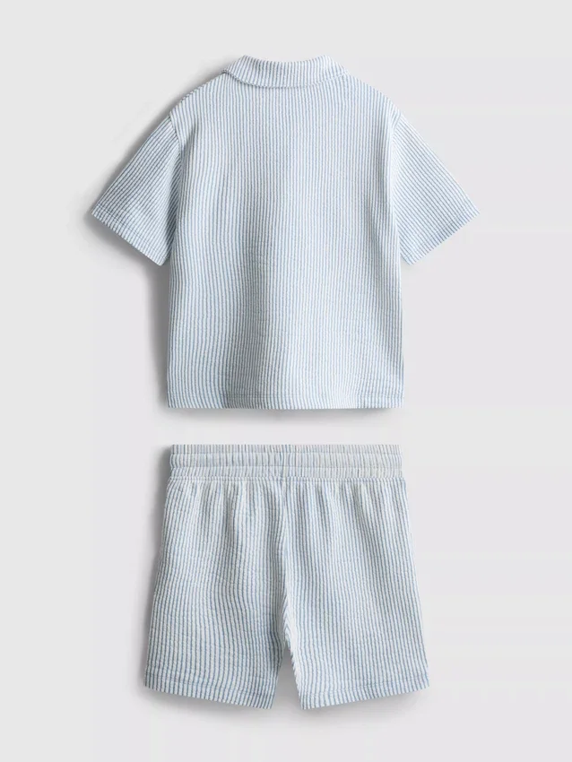 1,5–9 år | Set med randig skjorta och shorts