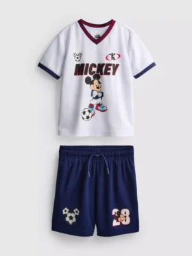 1,5–9 år | Set med T-shirt och Shorts med Disneys Minnie Mouse-fotbollsmotiv