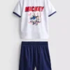 1,5–9 år | Set med T-shirt och Shorts med Disneys Minnie Mouse-fotbollsmotiv