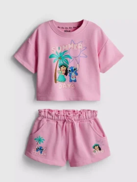 1,5–9 år | Set med T-shirt och shorts med Disneys Stitch