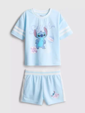 1,5–9 år | Set med T-shirt och shorts med Disneys Stitch