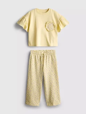 1,5–9 år | Set med volang-T-shirt och byxor