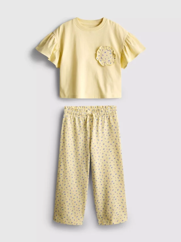 1,5–9 år | Set med volang-T-shirt och byxor