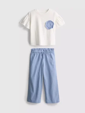 1,5–9 år | Set med volang-T-shirt och byxor