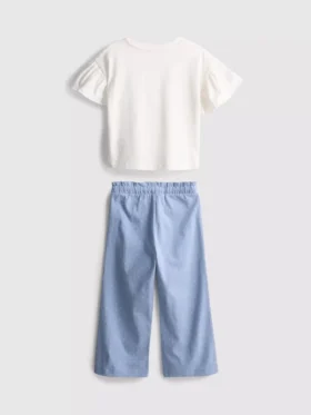 1,5–9 år | Set med volang-T-shirt och byxor
