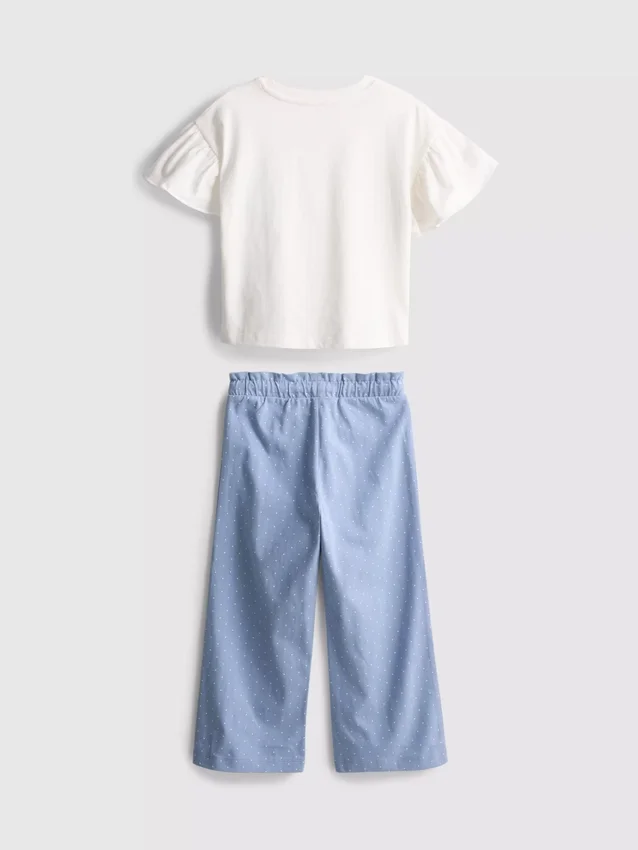 1,5–9 år | Set med volang-T-shirt och byxor