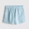 1,5–9 år | Shorts med öljettkant och vågig kant