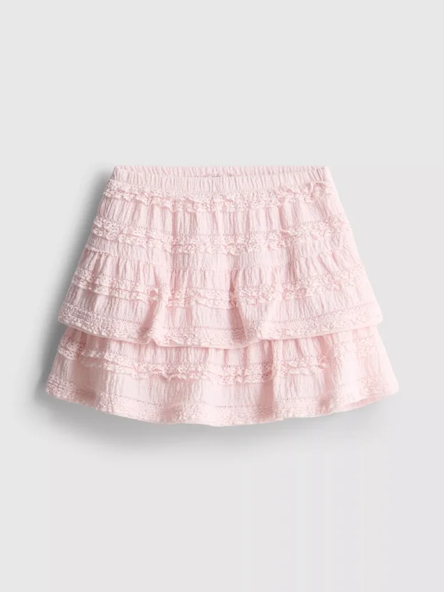 1,5–9 år | Skort med spetskant och flerskiktad design