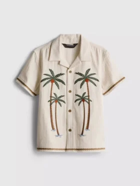 1,5–9 år | T-shirt med broderat palmträd