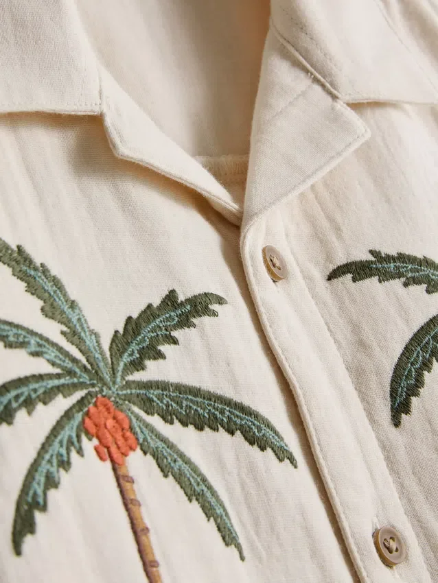 1,5–9 år | T-shirt med broderat palmträd