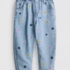 1–9 år | broderade mom-Jeans