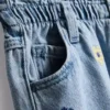 1–9 år | broderade mom-Jeans