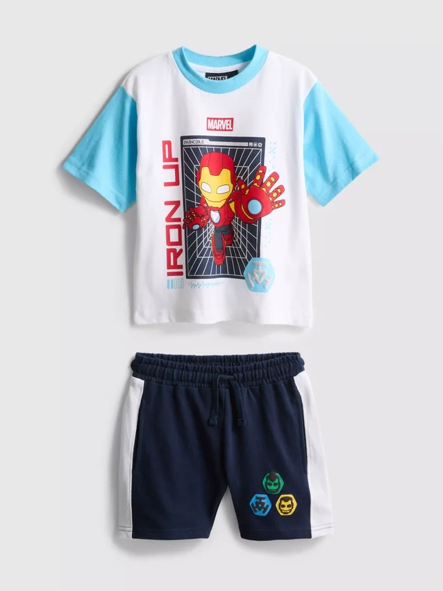 1–9 år | Marvel Iron Man-set med T-shirt och Shorts