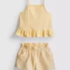 1–9 år | Set med peplum-top och shorts