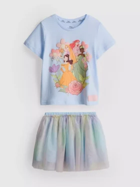 1–9 år | T-shirt och tutuskjortset i set med Disney-prinsessor