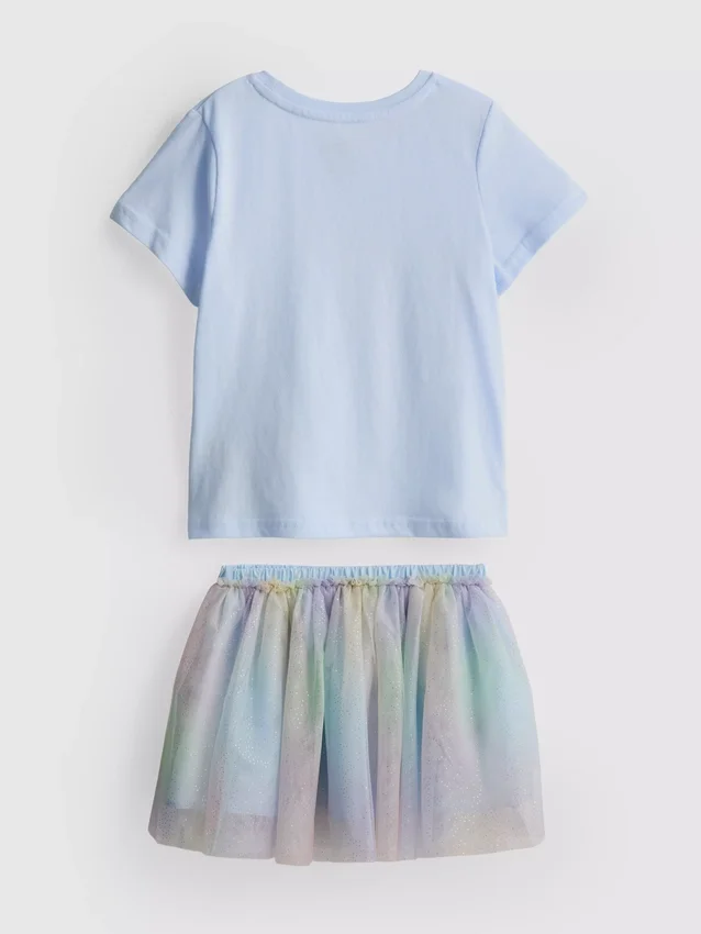 1–9 år | T-shirt och tutuskjortset i set med Disney-prinsessor