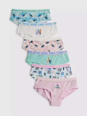 2–15 år | 6-pack Disney-hipsterkalsonger med Stitch
