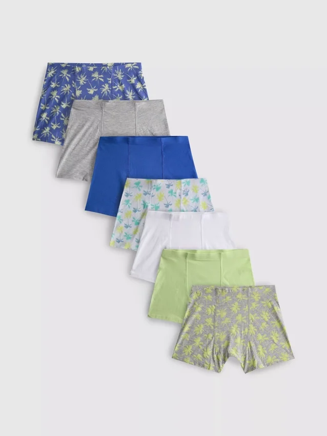 2–15 år | 7-pack badbyxor med palmträdmotiv