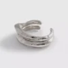 2-pack armband i smält metall