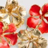 2-pack blommiga örhängen