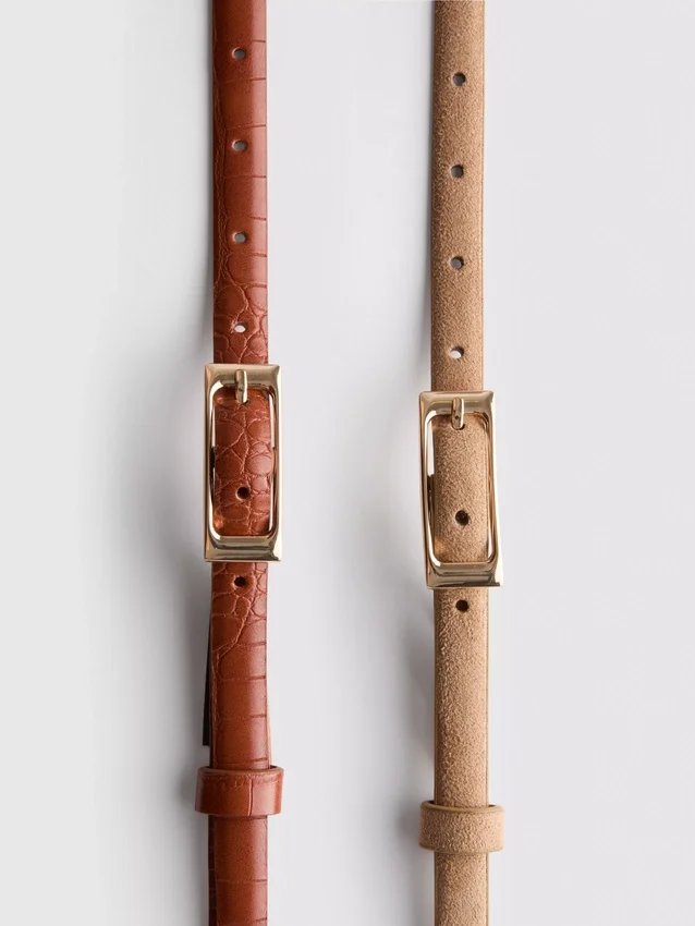 2-pack bälten med spänne