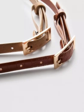 2-pack bälten med spänne