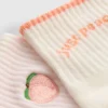 2-pack bomullsrika yogastrumpor i kvartslång modell i persikofärg