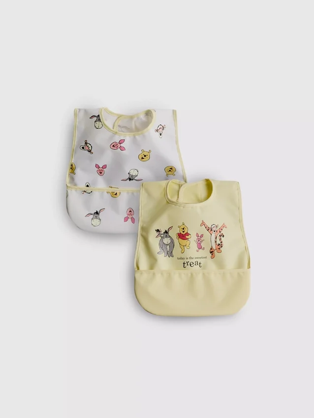 2-pack Disney-haklappar med Nalle Puh-motiv
