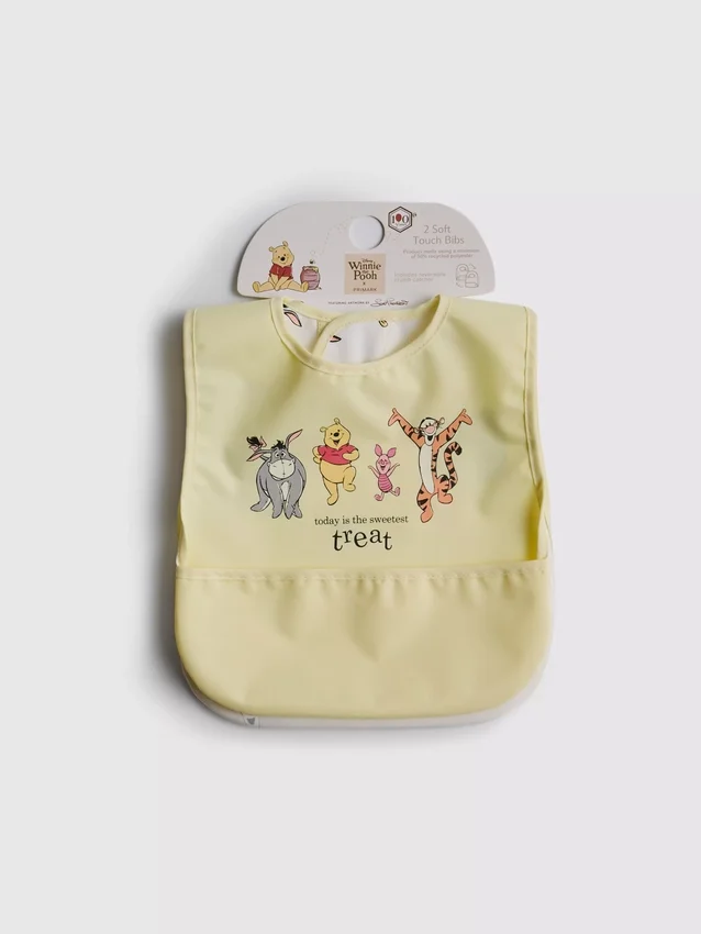 2-pack Disney-haklappar med Nalle Puh-motiv