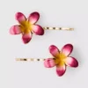 2-pack hårspännen med blommönster
