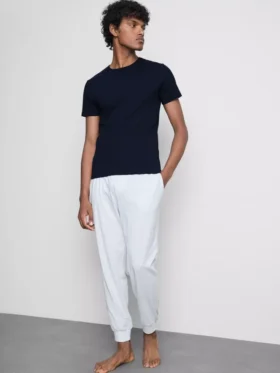 2-pack kortärmade ribbade T-shirts