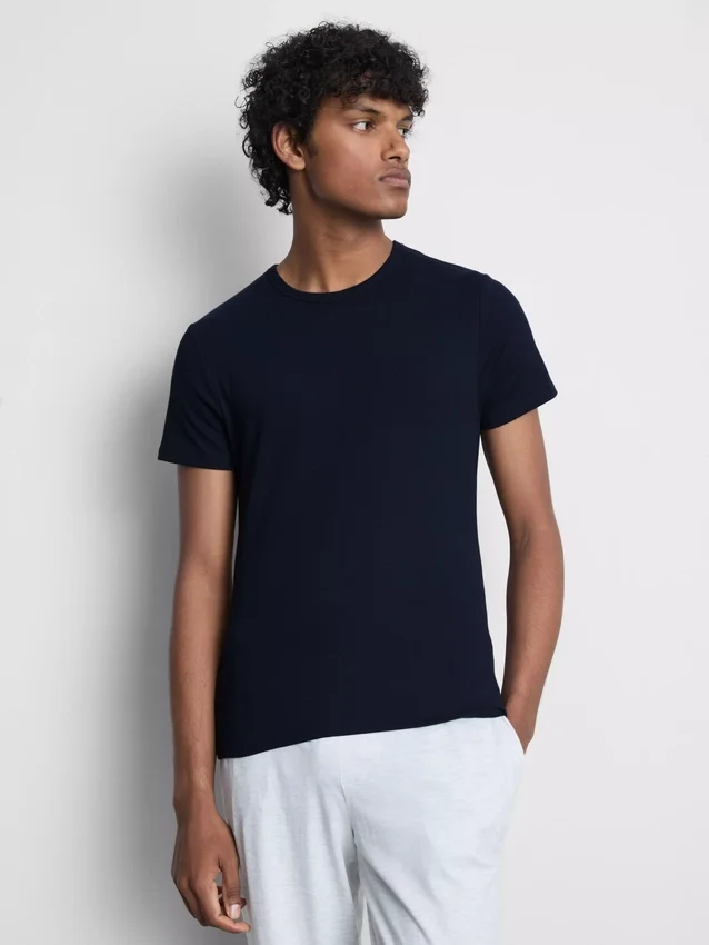 2-pack kortärmade ribbade T-shirts