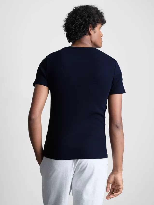 2-pack kortärmade ribbade T-shirts