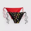 2-pack mönstrade bikinibottnar med knytning på sidan