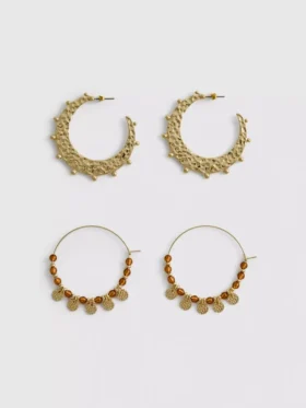 2-pack Paula Echevarría boho-örringar