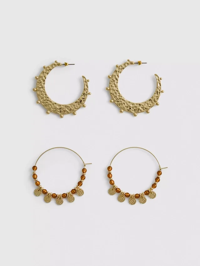 2-pack Paula Echevarría boho-örringar